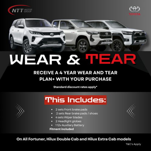 WEAR & TEAR PROGRAM image from NTT Toyota