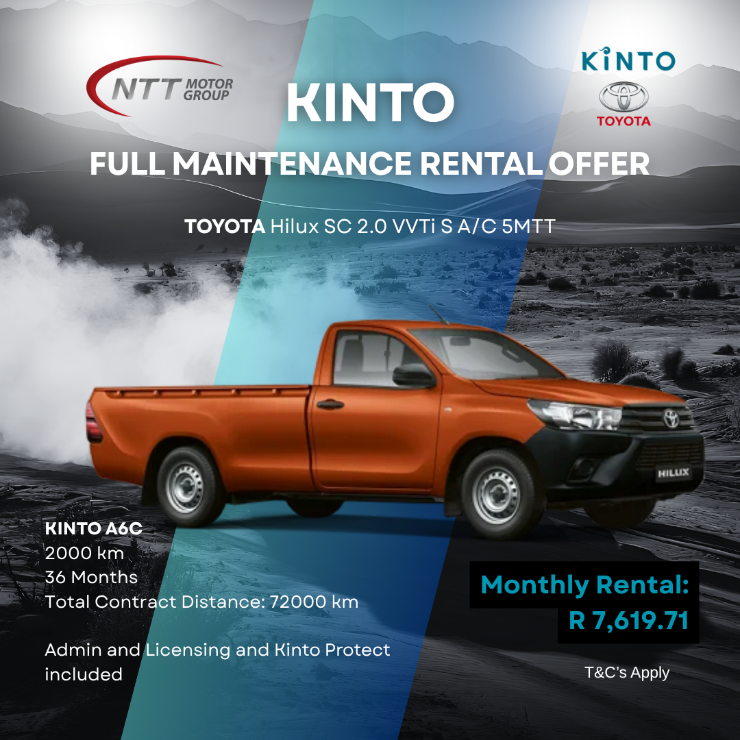 KINTO FULL MAINTENANCE RENTAL OFFER image from NTT Toyota
