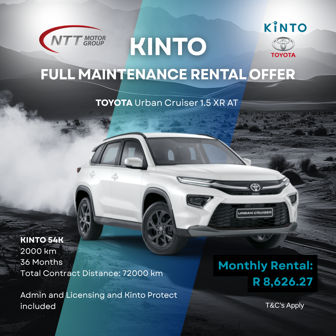 KINTO FULL MAINTENANCE RENTAL OFFER Special Offer