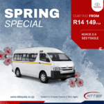 HIACE 2.5 SES’FIKELE Special Offer