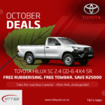TOYOTA HILUX SC 2.4 GD-6 4X4 SR Special Offer