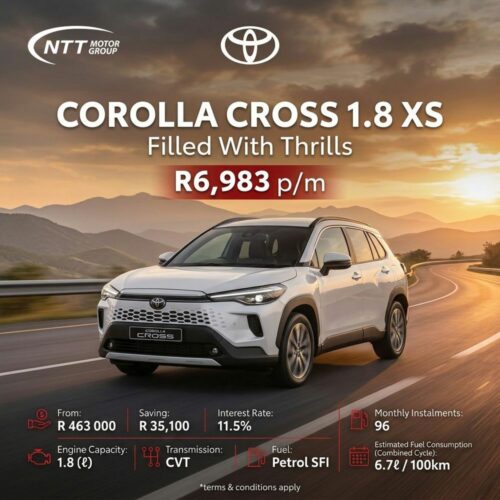 Toyota Corolla Cross 1.8 XS Filled With Thrills special offer from NTT Toyota