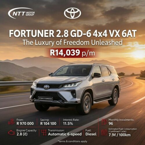 Toyota Fortuner 2.8 GD-6 4×4 VX 6AT special offer from NTT Toyota
