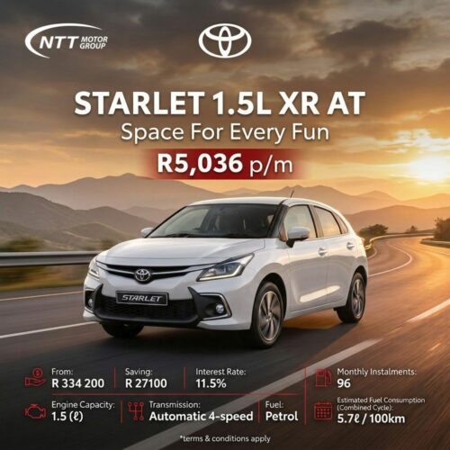 Toyota Starlet 1.5L XR AT special offer from NTT Toyota