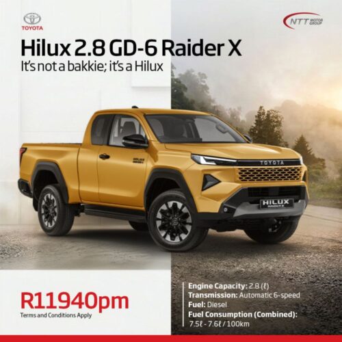 Toyota Hilux 2.8 GD-6 Raider X special offer from NTT Toyota